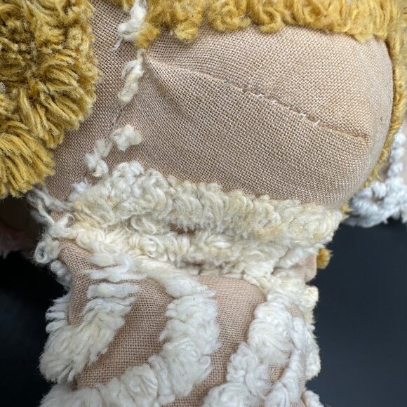 Vintage Handmade Chenille Blanket Bunny Rabbit Stuffed Animal Retro Toy - Picture 9 of 9